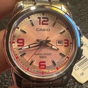 Casio Watch for Ladies or teen , new item, Stainless Steel, 30mm Diameter